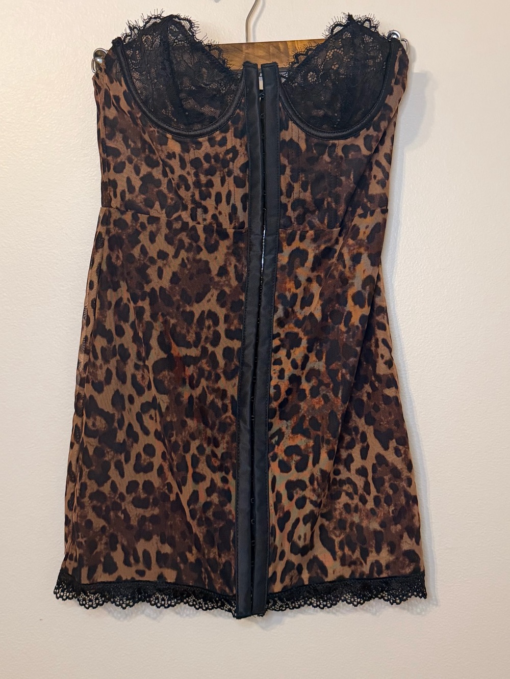 Dolls Kill Current Mood Leopard Corset Dress